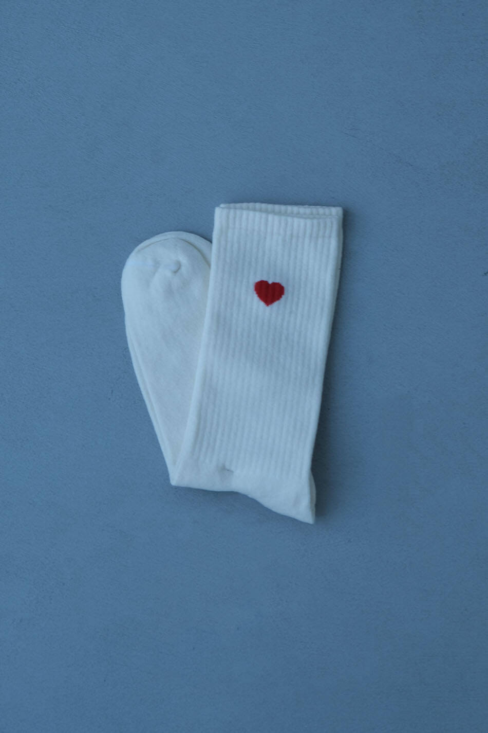 Kalp Detaylı Uzun Çorap - SOLDOUT