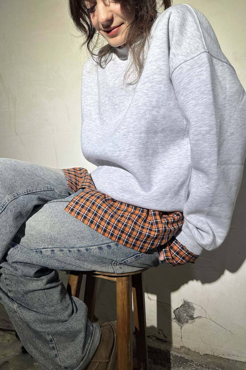 Kar Melanj Oversize Boxy Fit Sweatshirt - 8