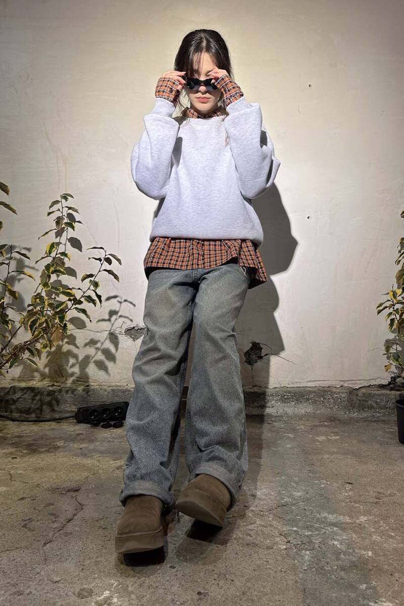 Kar Melanj Oversize Boxy Fit Sweatshirt - 9