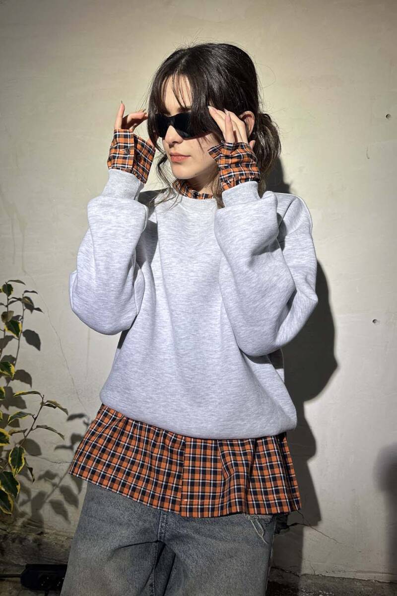 Kar Melanj Oversize Boxy Fit Sweatshirt - 13
