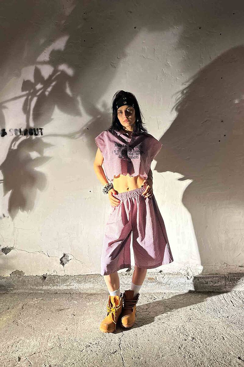 Kırmızı Kare Desenli Takım - SOLDOUT (1)