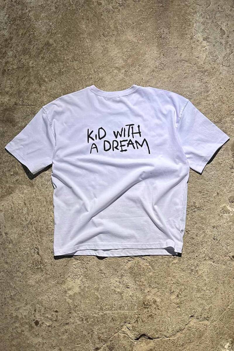 Kid Baskılı Oversize Tişört - 1