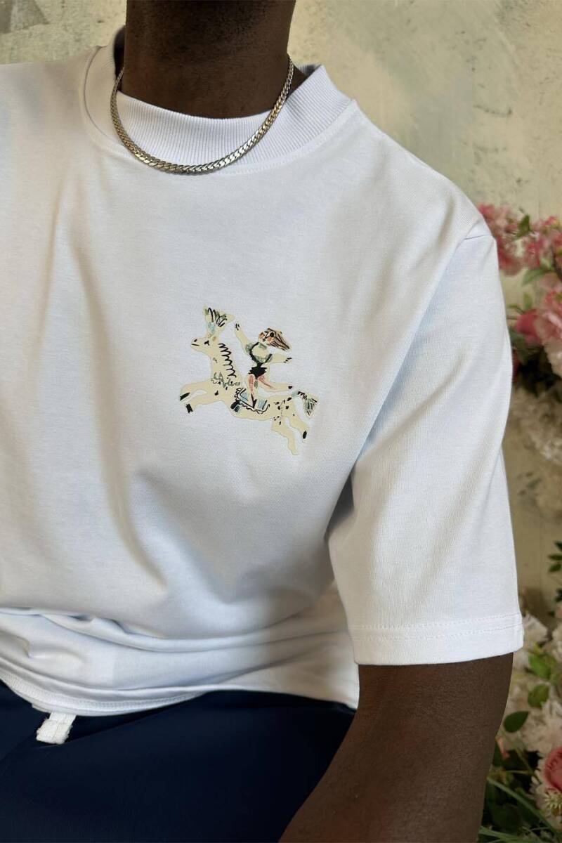 Kid Baskılı Oversize Tişört - 5