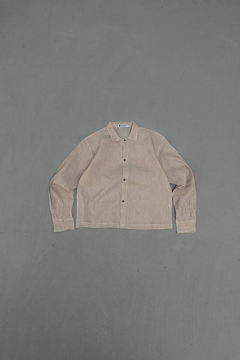 Kırmızı Çizgili Oversize Gömlek - SOLDOUT