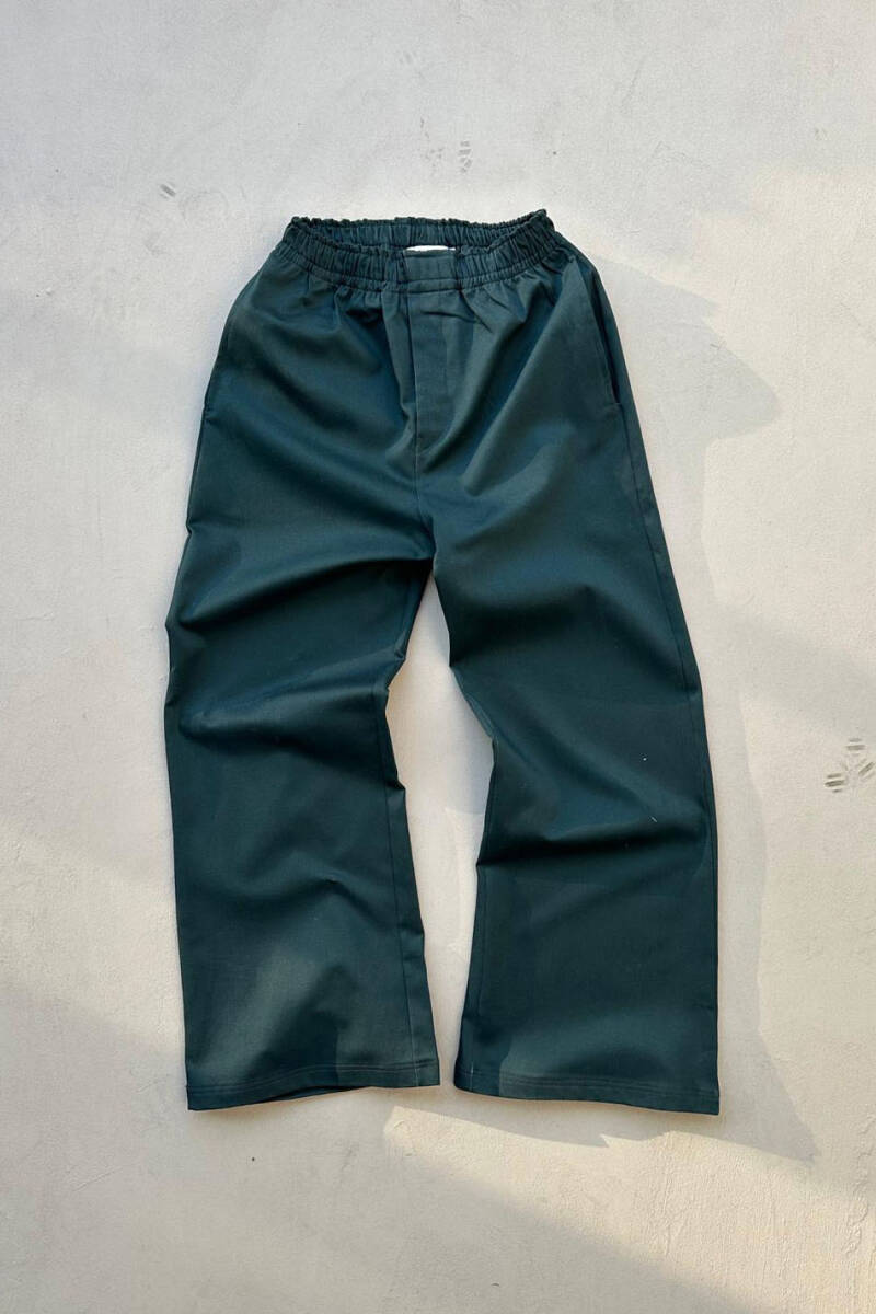 Koyu Yeşil Essential Baggy Pantolon - 1