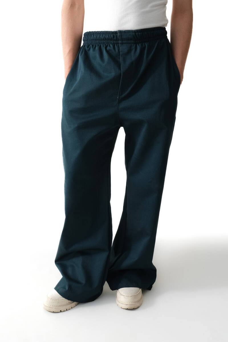 Koyu Yeşil Essential Baggy Pantolon - 1