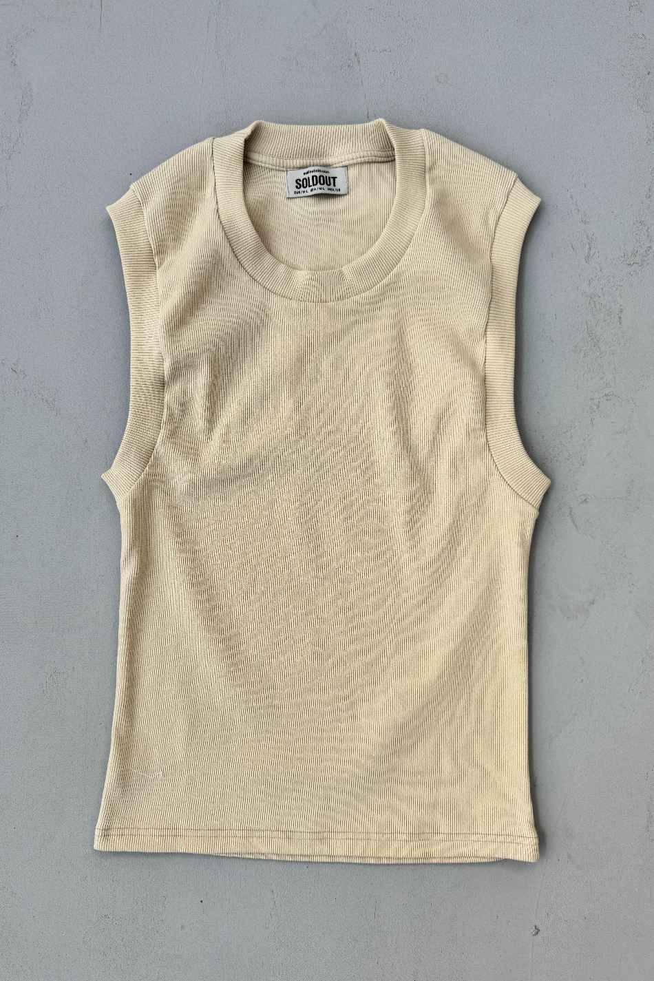 Krem Kalın Askılı Atlet - SOLDOUT