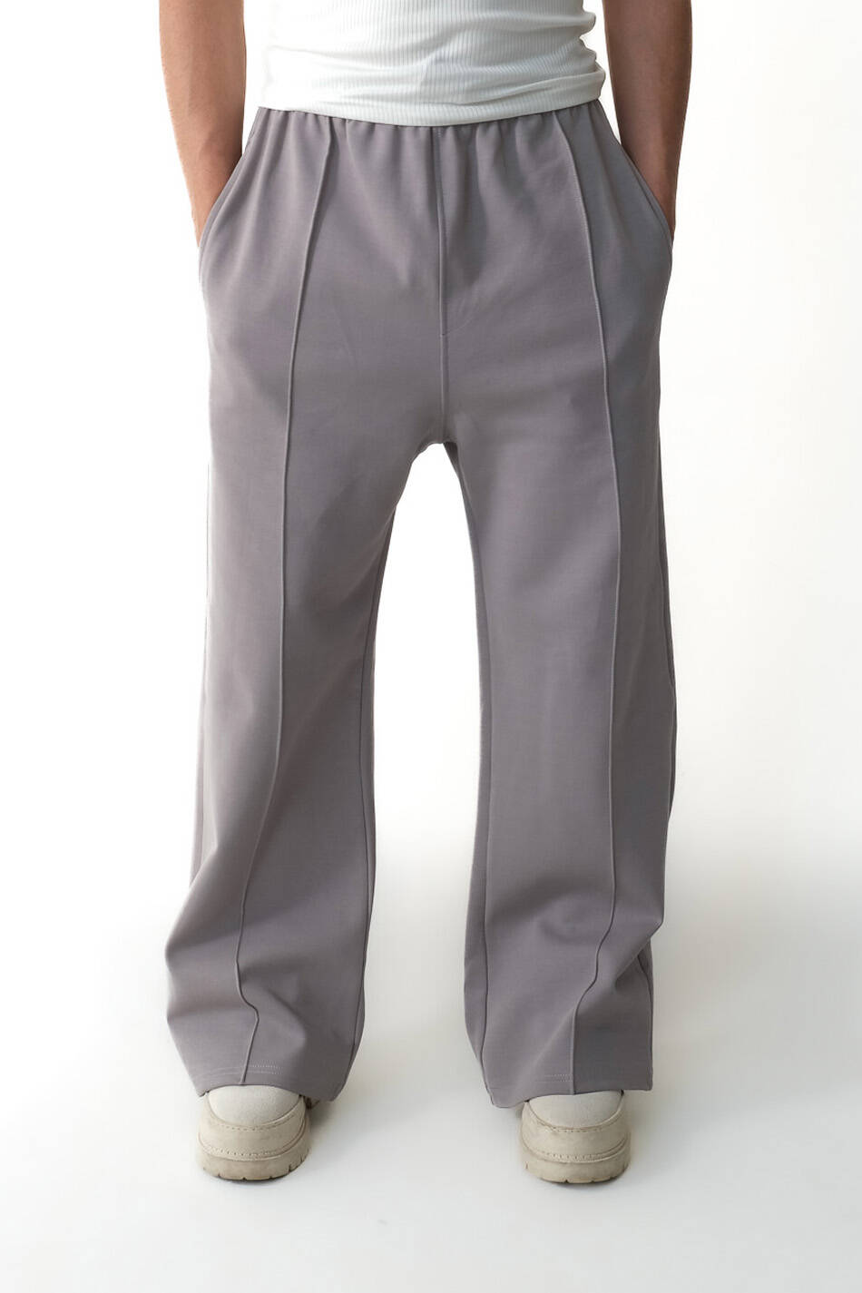 Kül Grisi Essential Çimalı Double Face Baggy Eşofman - SOLDOUT