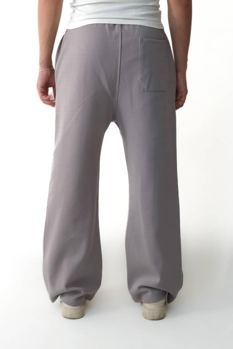 Kül Grisi Essential Çimalı Double Face Baggy Eşofman - 4