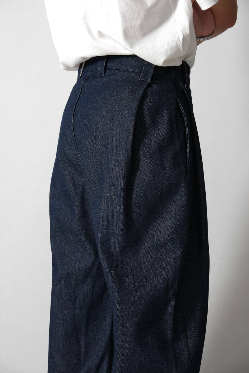 Çift Pileli Baggy Denim Pantolon - 8