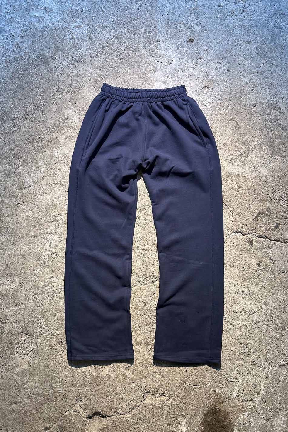 Lacivert Çift Dikiş Detaylı Heavyweight Baggy Eşofman - SOLDOUT