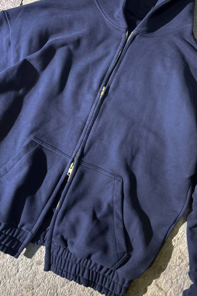 Laicvert Heavyweight Oversize Boxy Fit Zip Hoodie - 3