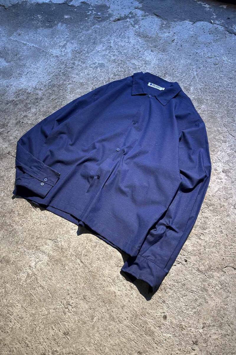 Lacivert Nep Oversize Gömlek - 2