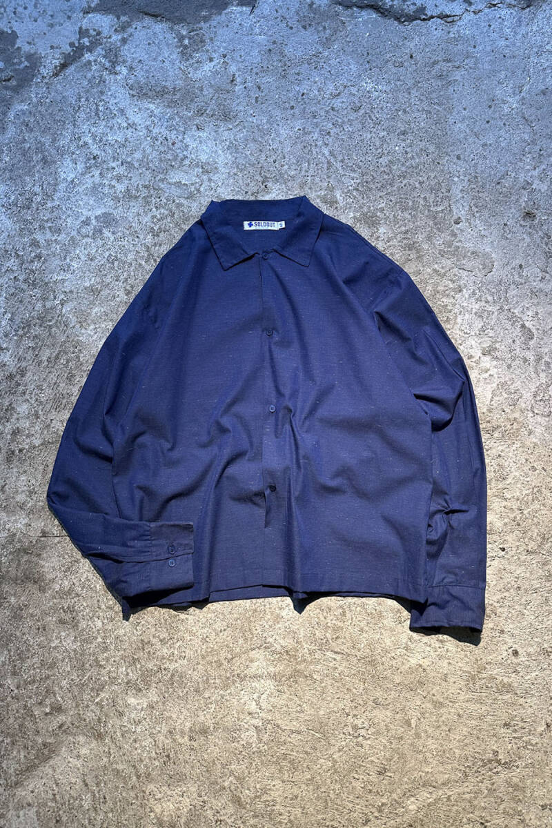 Lacivert Nep Oversize Gömlek - SOLDOUT