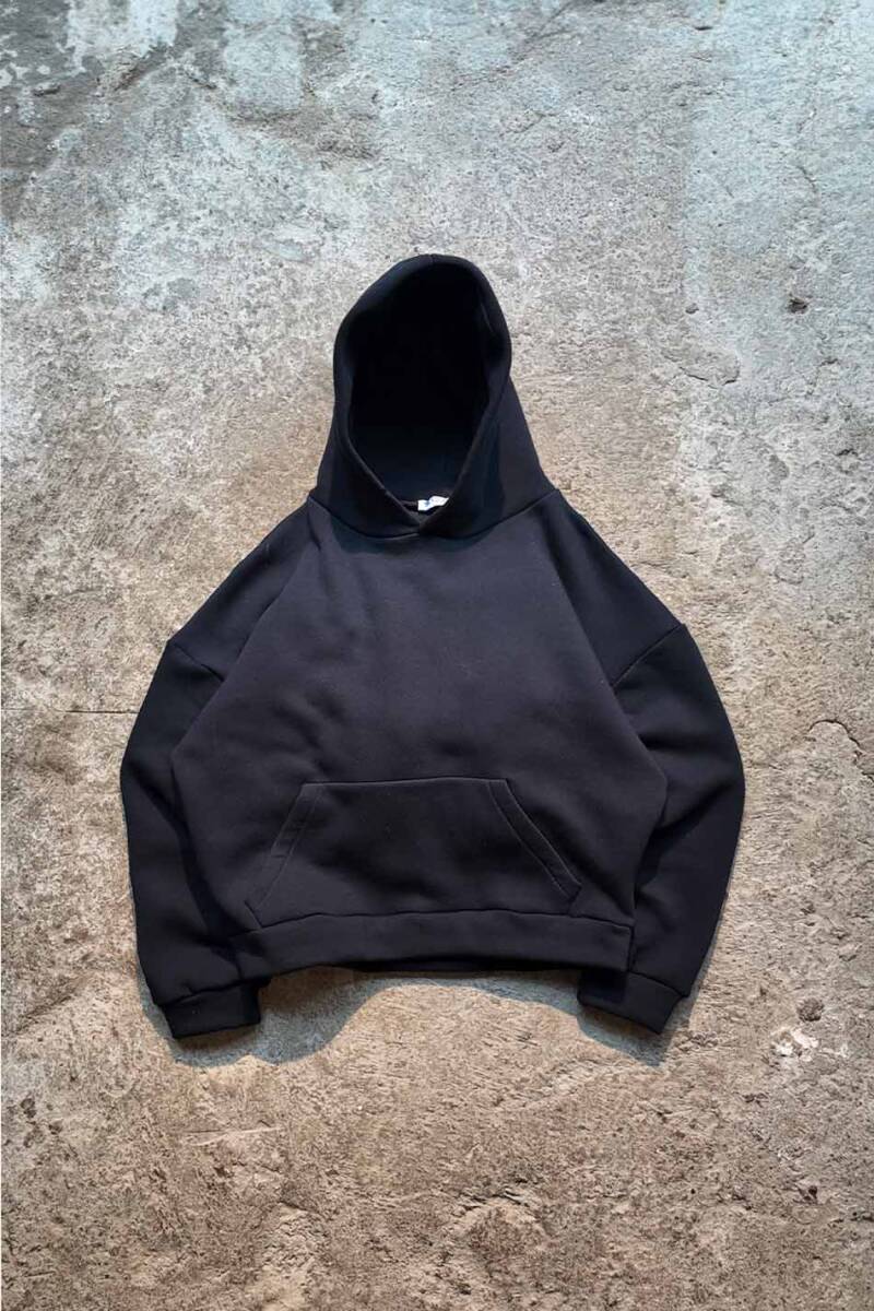 Lacivert Oversize Boxy Fit Hoodie - SOLDOUT