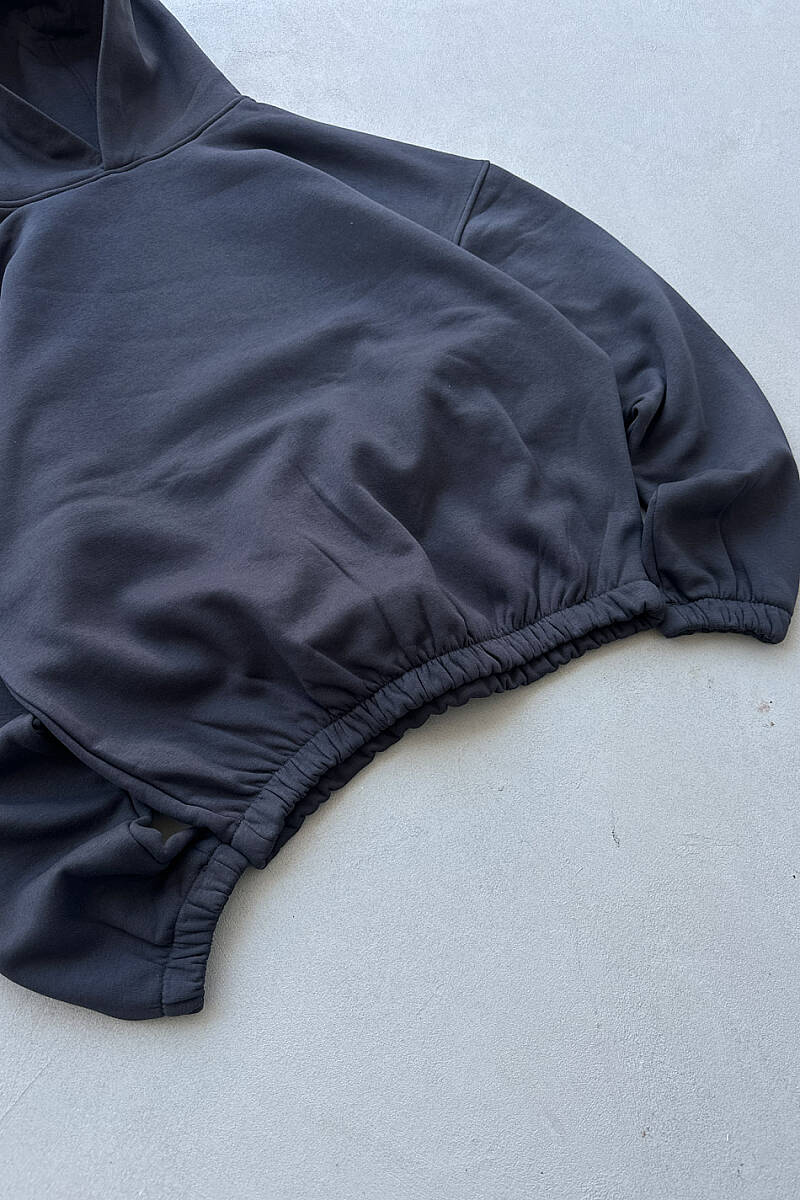 Lacivert Oversize Boxy Fit Hoodie - 3