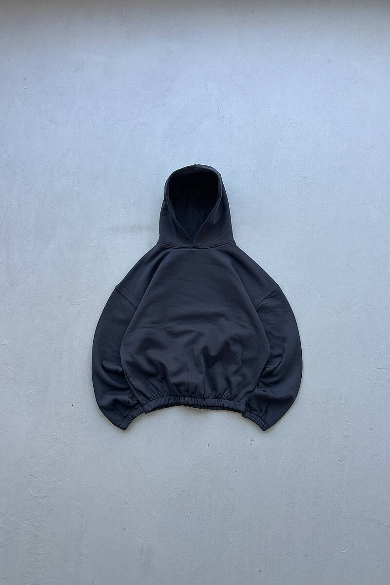 Lacivert Oversize Boxy Fit Hoodie - SOLDOUT