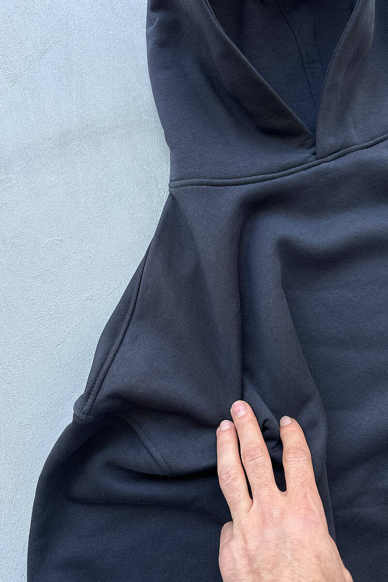 Lacivert Oversize Boxy Fit Hoodie - SOLDOUT (1)