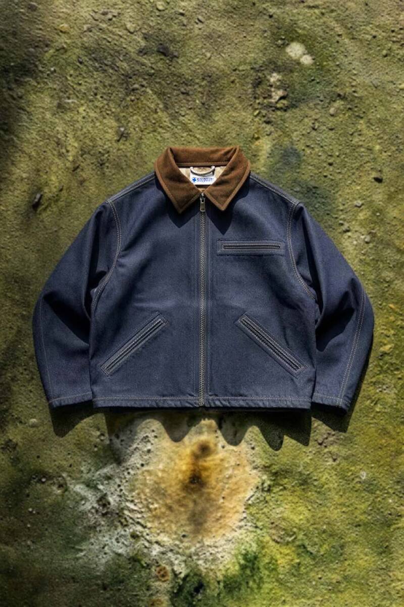 Lacivert Denim Workwear Boxy Fit Ceket - SOLDOUT