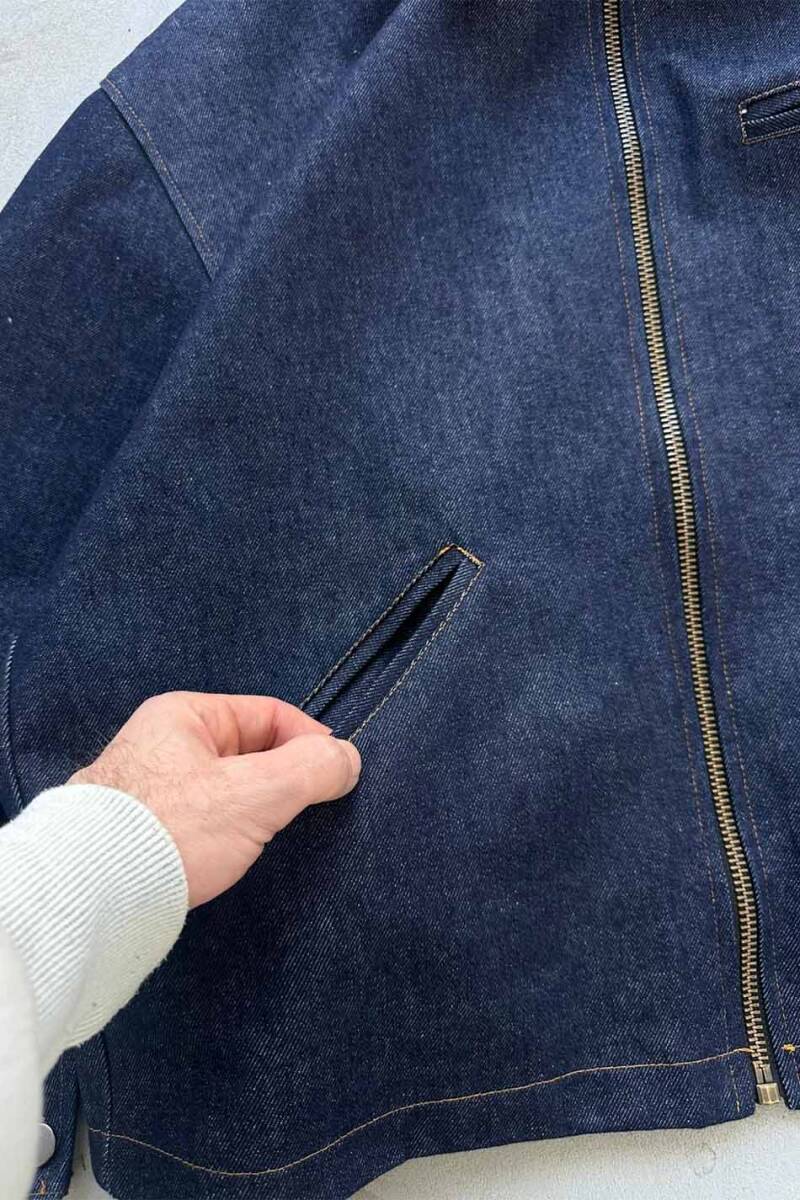 Raw Denim Workwear Boxy Fit Ceket - 10