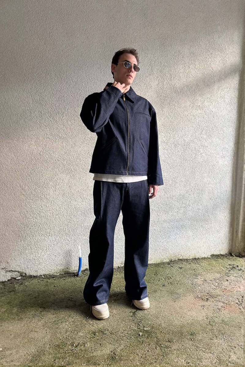 Raw Denim Workwear Boxy Fit Ceket - 3
