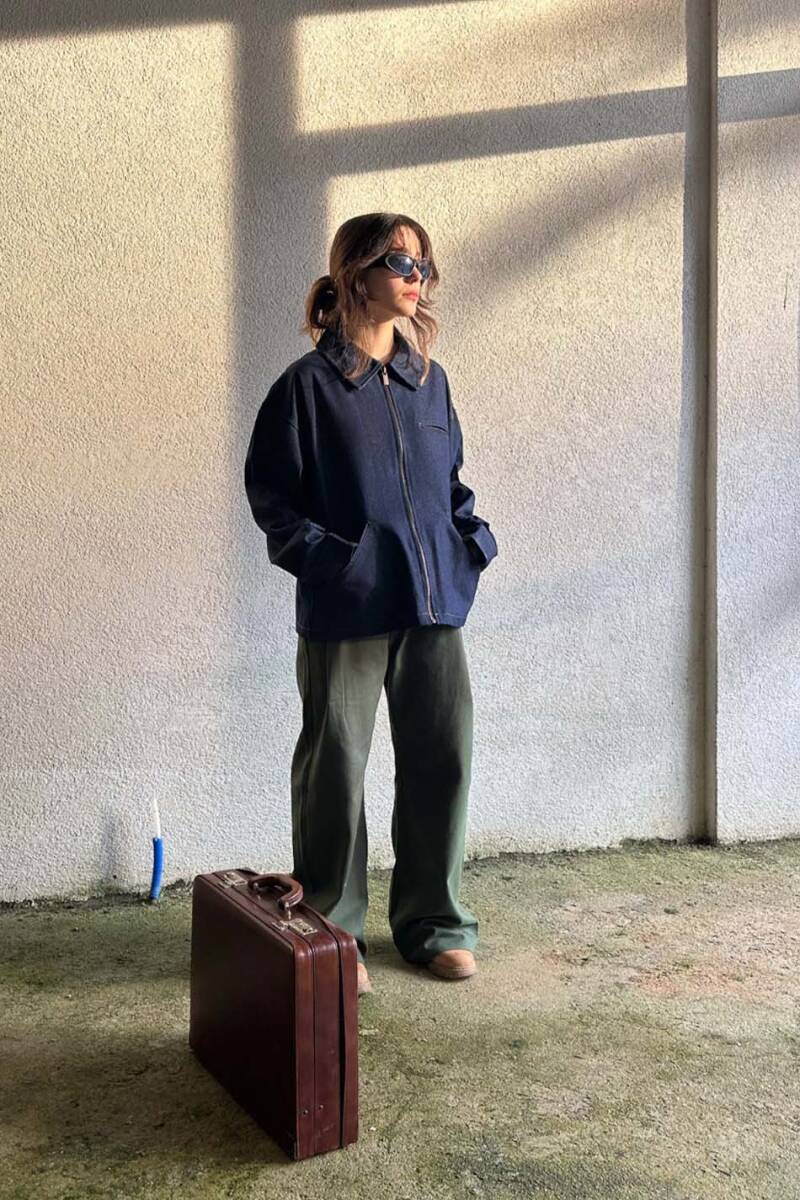 Raw Denim Workwear Boxy Fit Ceket - 5