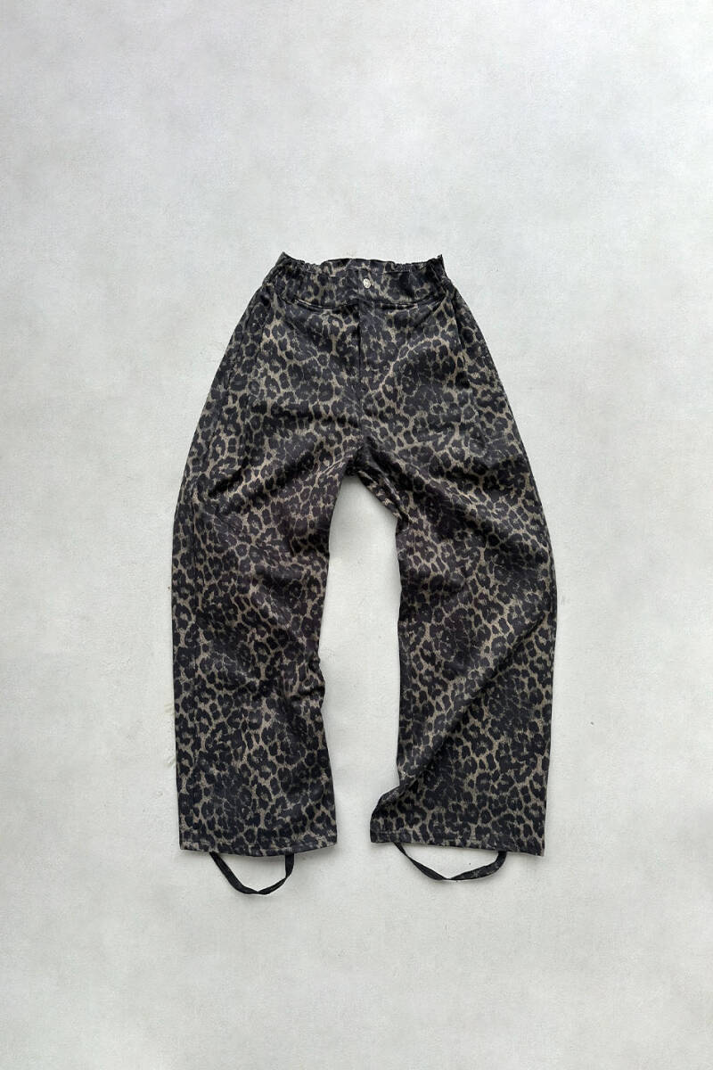 Leopar Desenli Fenna V1 Gabardin Pantolon - SOLDOUT