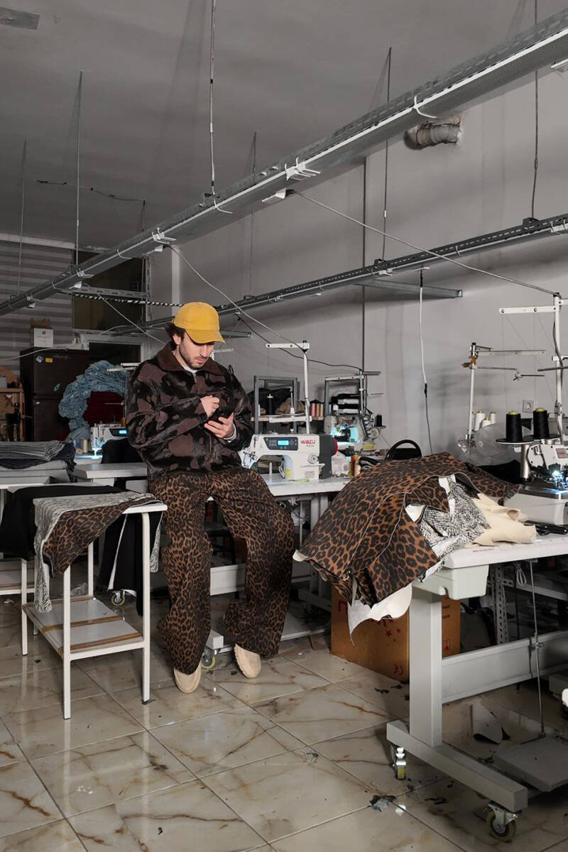 Leopar Desenli Fenna V1 Pantolon - 5