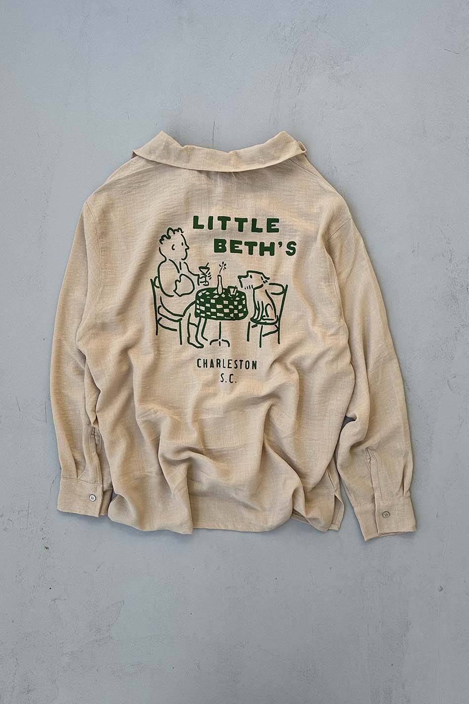 Little Beth Bej Pena Keten Gömlek - SOLDOUT