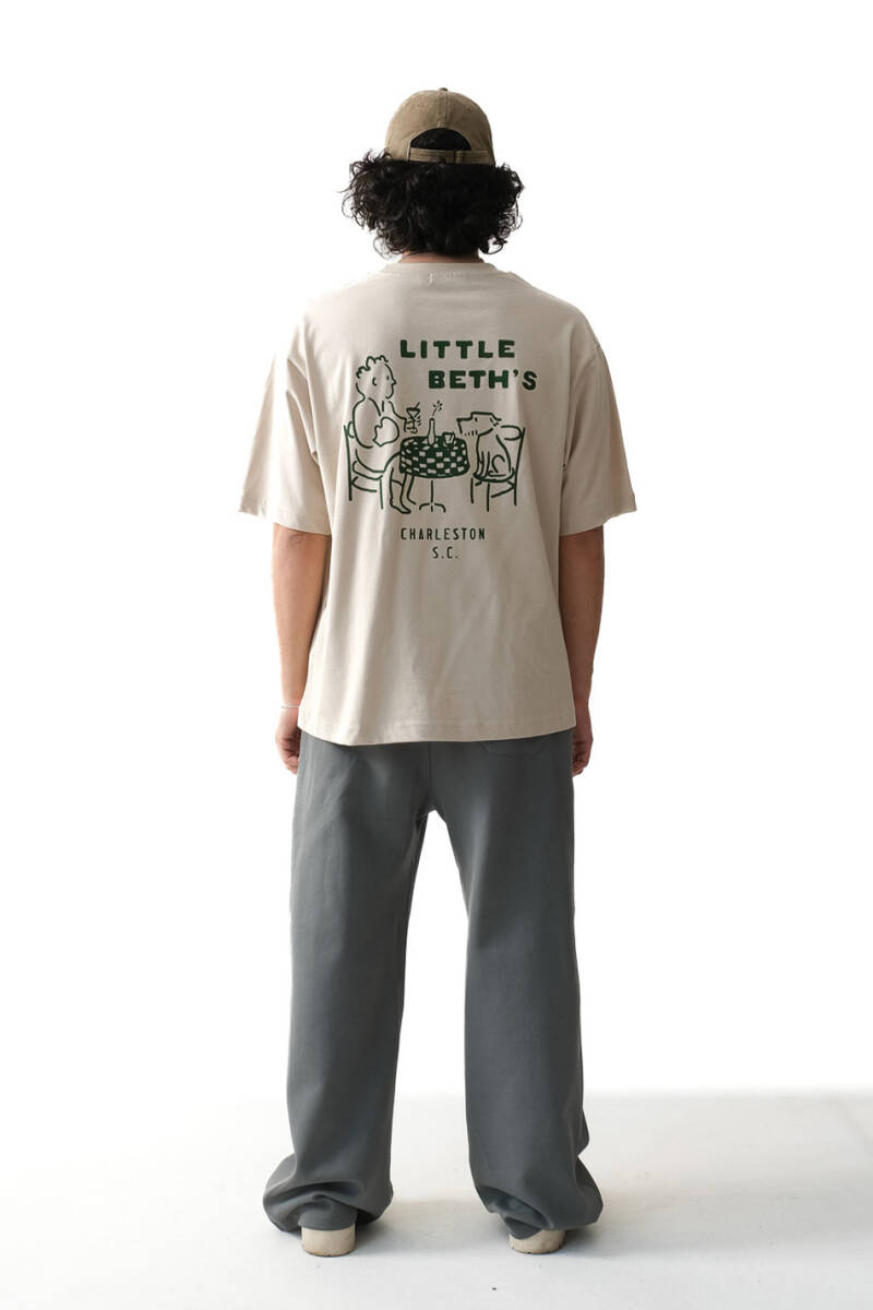 Little Beth's Bej Oversize Tişört - 2