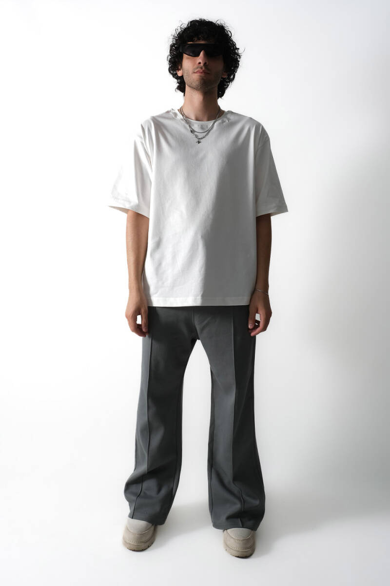 LSD Ekru Oversize Tişört - 3