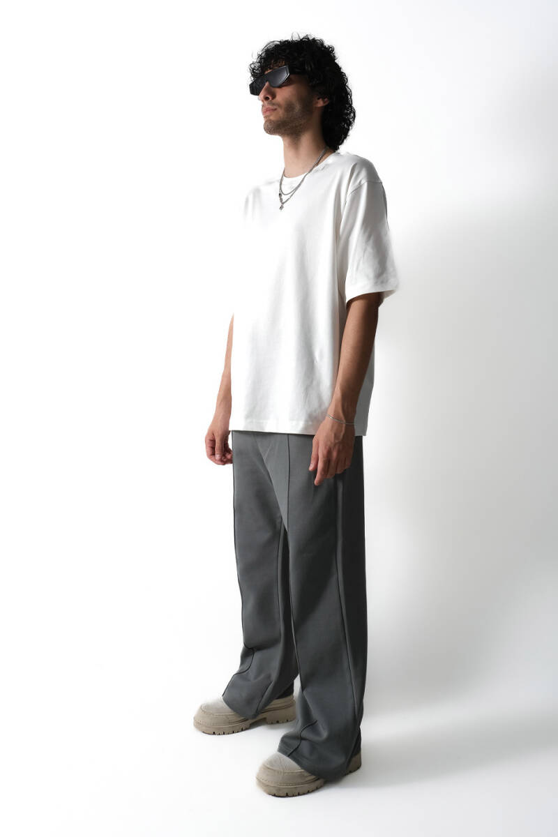 LSD Ekru Oversize Tişört - 5