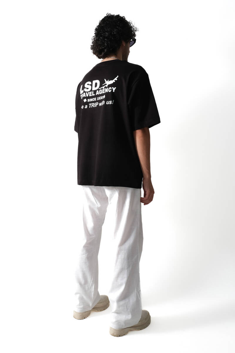 LSD Siyah Oversize Tişört - 5