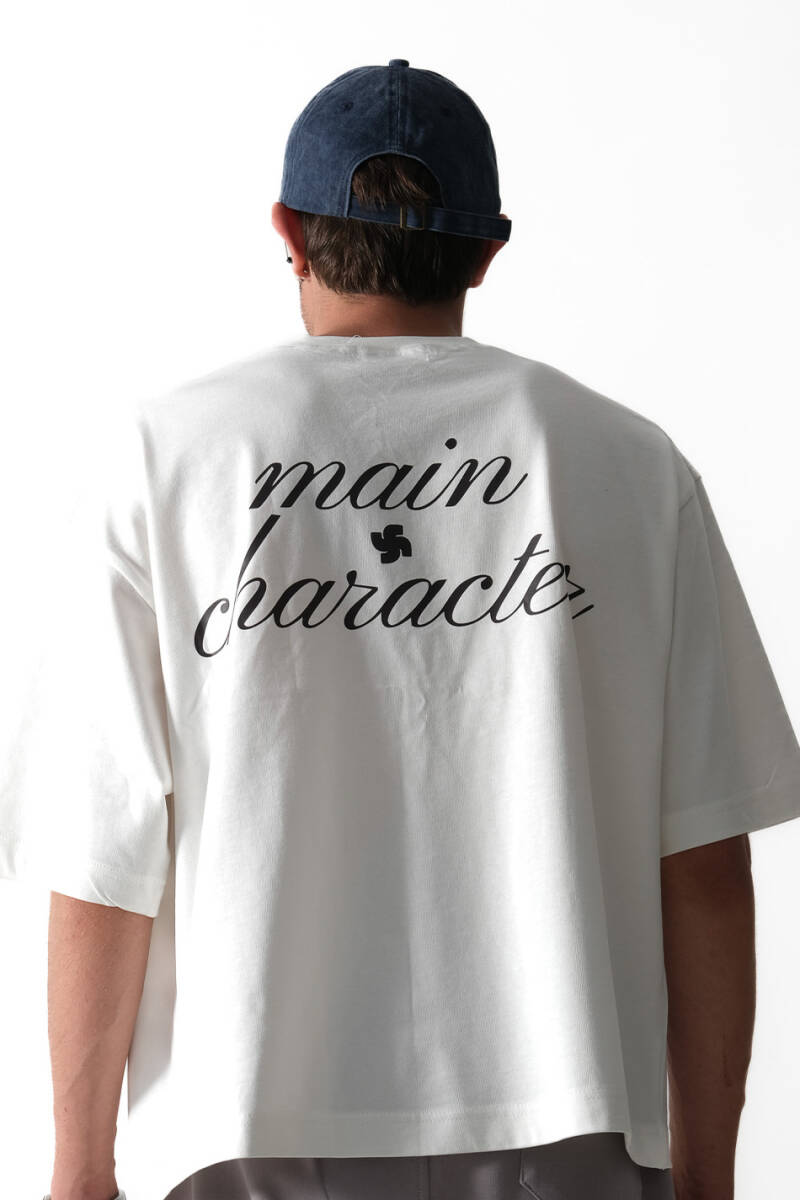 Main Character Boxy Fit Crop Tişört - 5