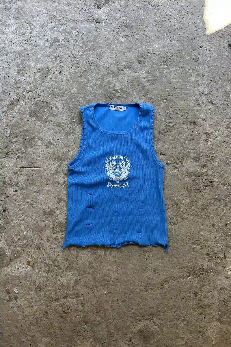 Mavi Baskılı Atlet - 1