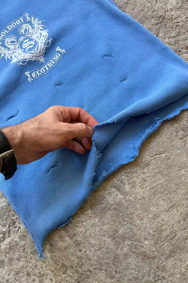 Mavi Baskılı Atlet - 3