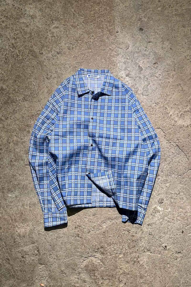 Mavi Ekoseli Oversize Gömlek - SOLDOUT