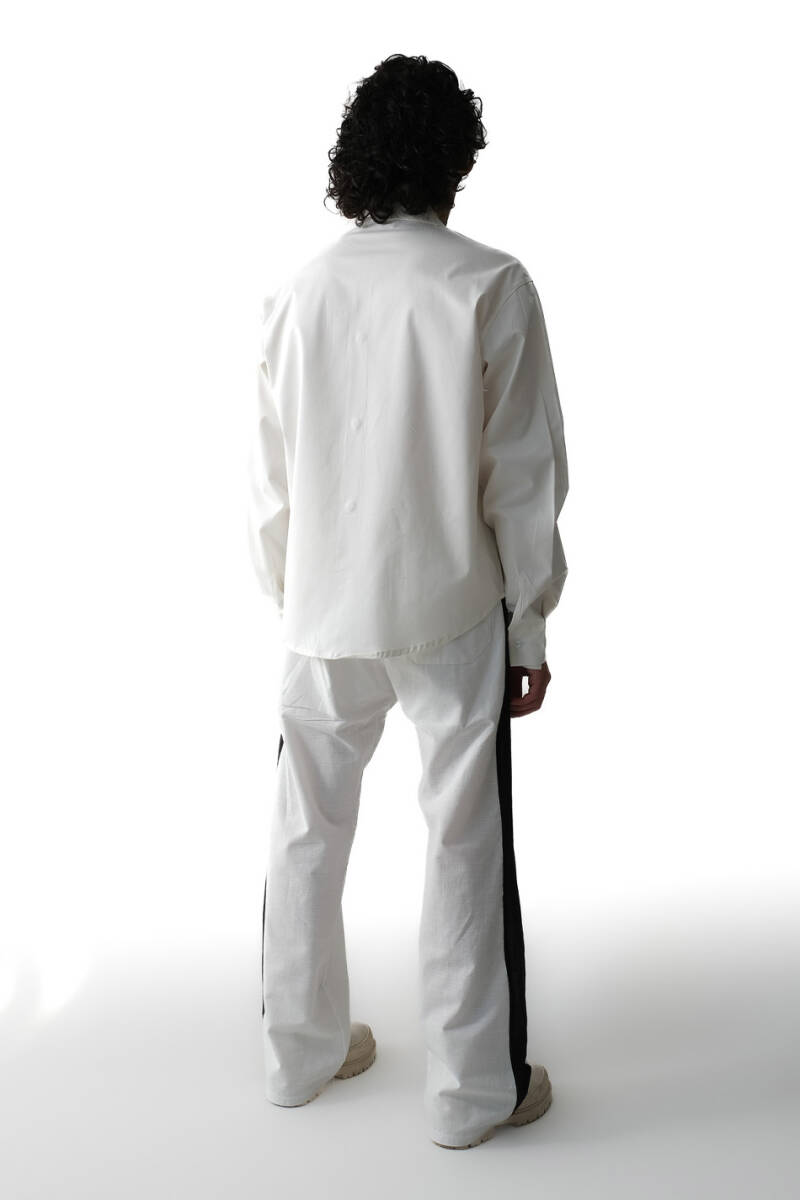 Merci Ekru Essential Oversize Gömlek - 5