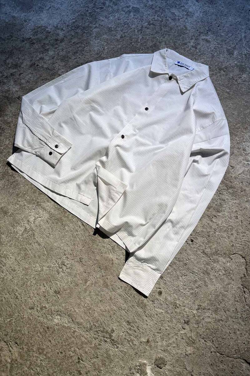 Mor Çizgili Oversize Gömlek - 2