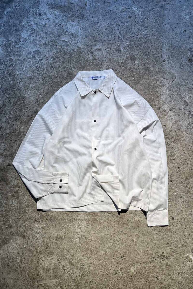 Mor Çizgili Oversize Gömlek - SOLDOUT