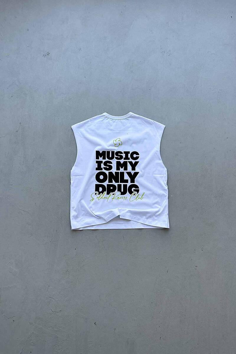 Music is Only My Drg Kolsuz Tişört - SOLDOUT