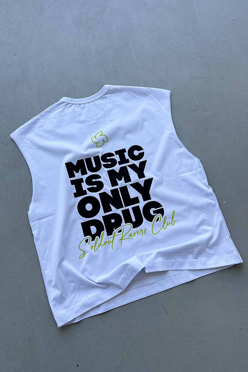 Music is Only My Drg Kolsuz Tişört - 3