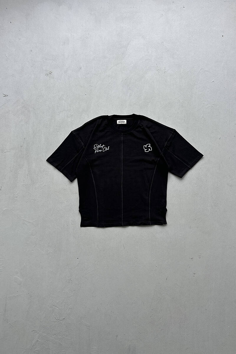 Music is Only My Drug Heavyweight Siyah Oversize Tişört - SOLDOUT (1)