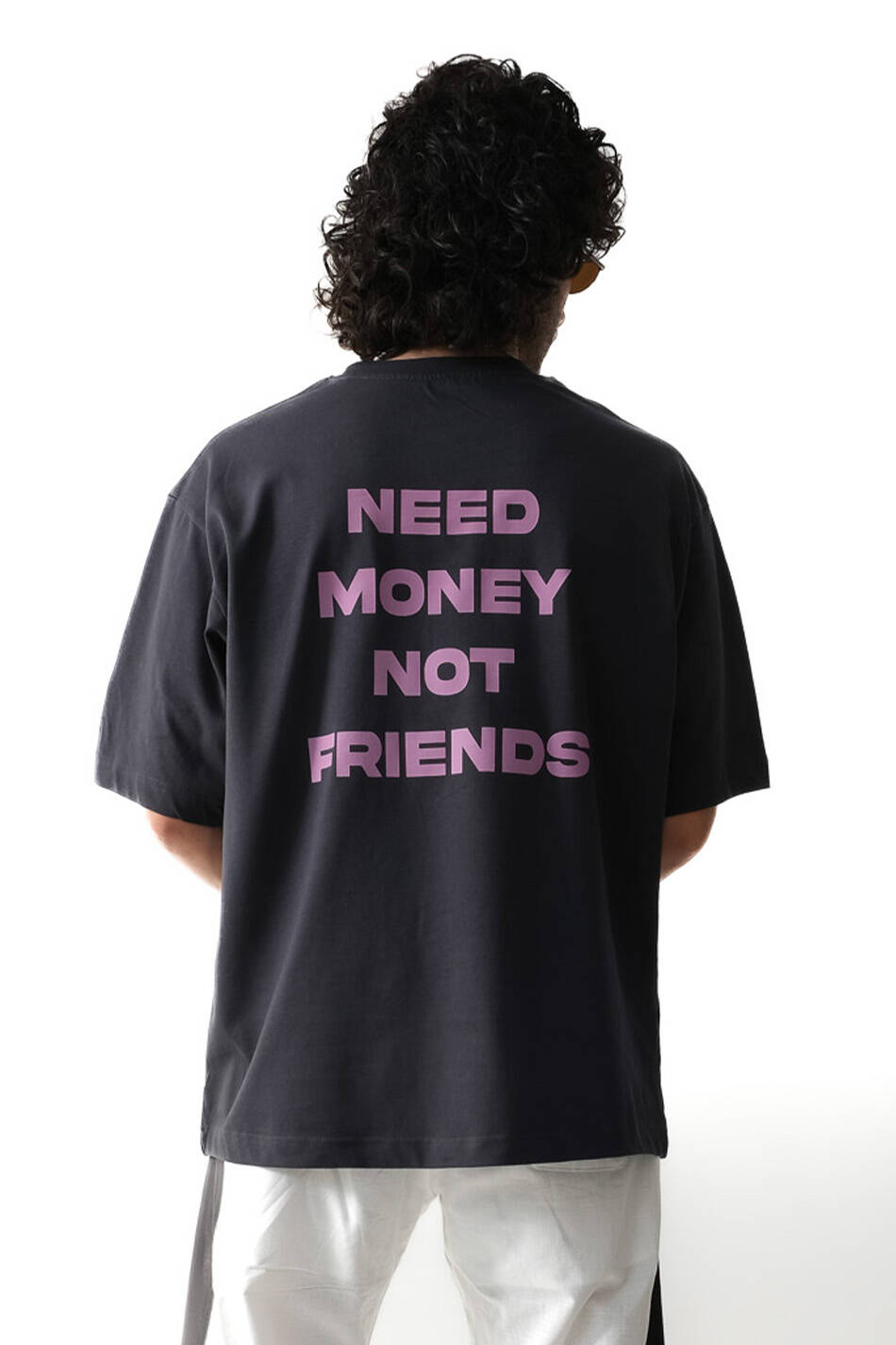 Need Money Antrasit Oversize Tişört - SOLDOUT