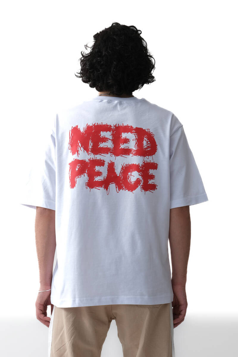 Need Peace Oversize Tişört - 1