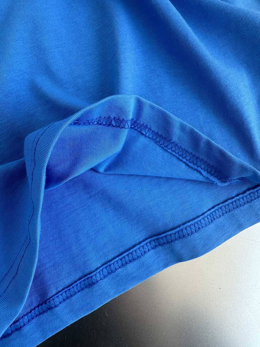 Oversize Basic Mavi Tişört - 9