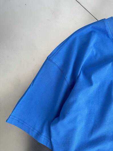 Oversize Basic Mavi Tişört - 10