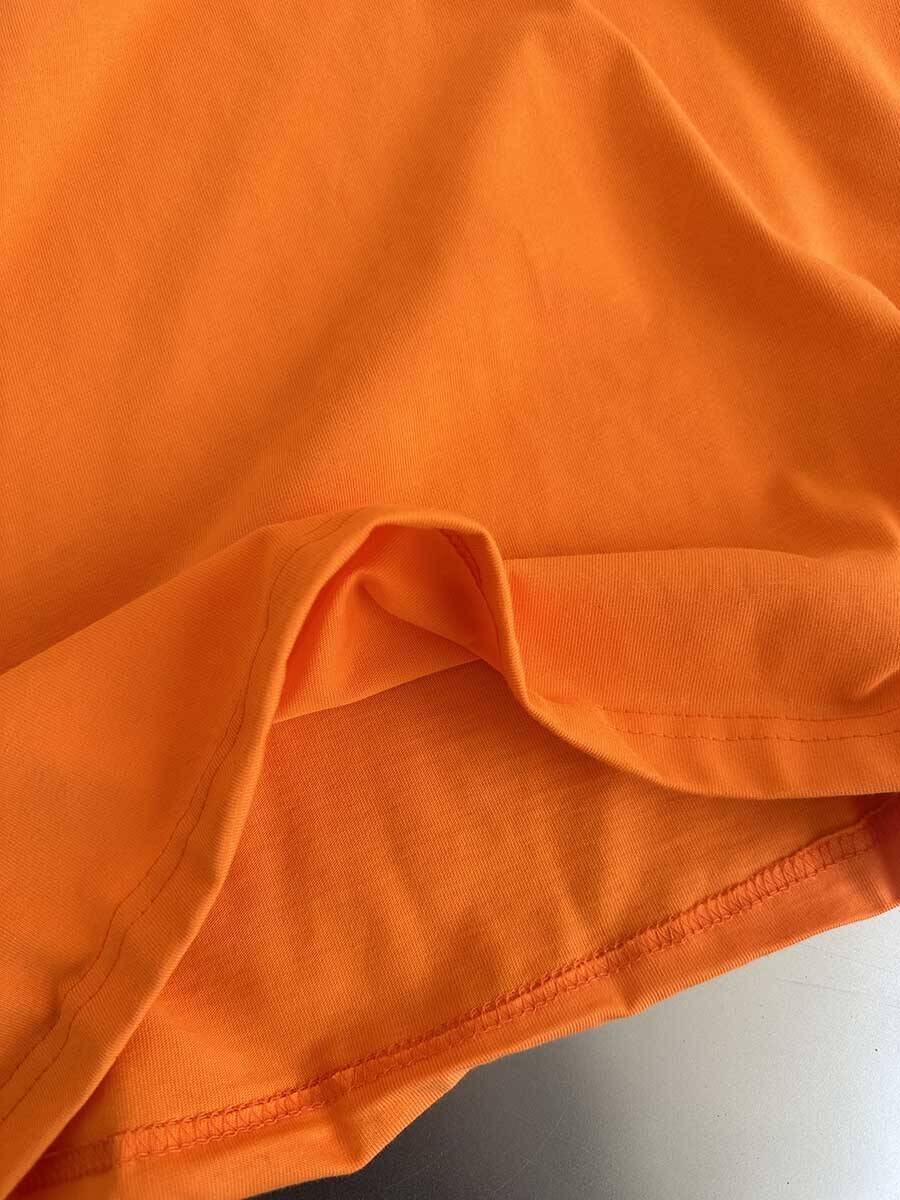 Oversize Basic Turuncu Tişört - 6