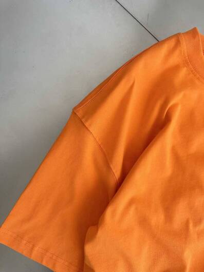 Oversize Basic Turuncu Tişört - 7