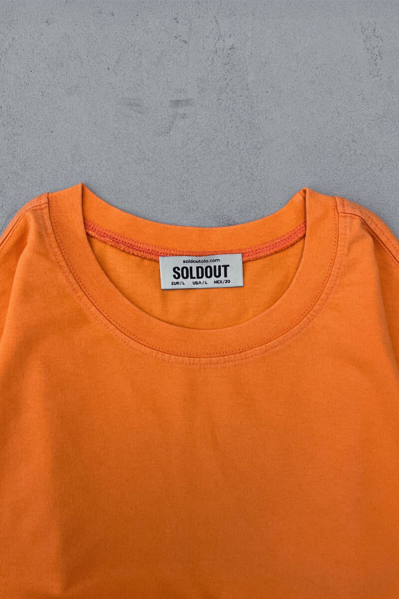 Oversize Basic Turuncu Tişört - 12